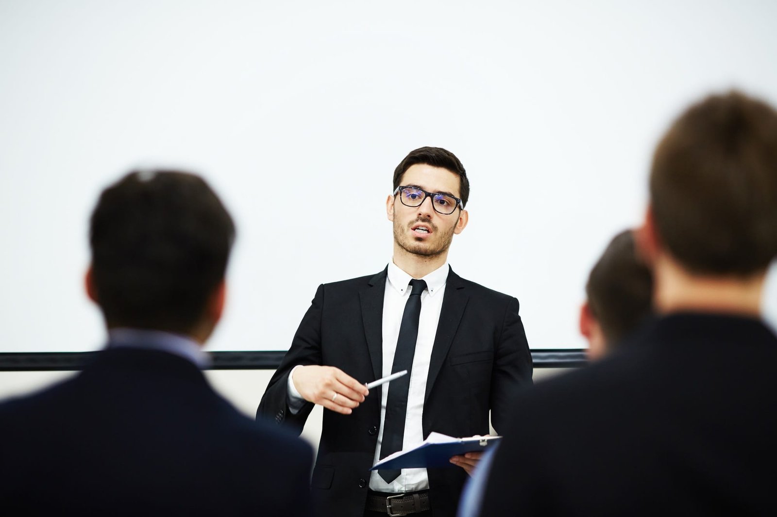 Speaking at conference
